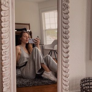 ⇘ ALYA GREY SWEATER JUMPSUIT